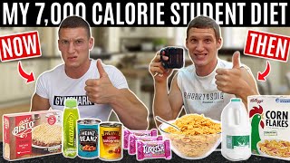 I ate my old STUDENT DIET for 24 hours 7000 CALORIES [upl. by Vasya677]