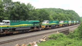 Norfolk Southern hauling export locomotives [upl. by Harad]