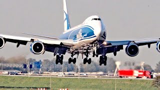 Flugzeuge starten und landen am Flughafen Amsterdam [upl. by Mattie965]