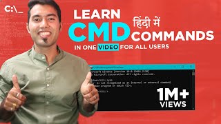 Learn CMD Commands In One Video for all Users in Hindi 2019  Command Prompt in Hindi [upl. by Rosalia555]