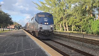 Hornshow Amtrak P097 SB 11224 533PM [upl. by Amerak]