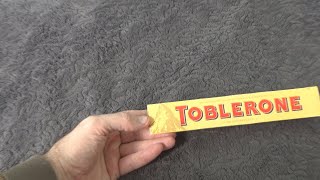 Mondelez Toblerone Tone Milk Chocolate 100g Unboxing and Test [upl. by Ecirrehs]