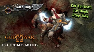 Discovered Beta Cory Barlog sneak peek God of War II E3 Demo 2006 PS2 [upl. by Grani]