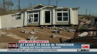 CNN Digging out of tornado disaster [upl. by Aynnat]