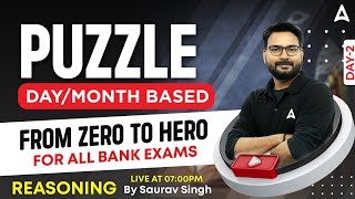 Puzzles Day Month Based Reasoning for all Bank Exams  Reasoning Tricks by Saurav Singh Class 2 [upl. by Sheffield735]