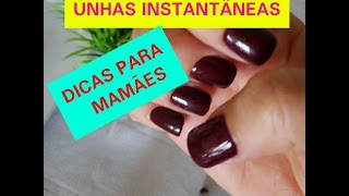 COMO APLICAR UNHAS AUTOCOLANTES UNHAS ADESIVAS EM GEL [upl. by Brittani]