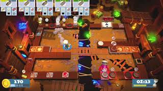 Overcooked 2 Level 25 2 Players 3 Stars [upl. by Ettenyar]