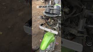 Led light 💡fittings 😱🤯 bikerepair suscribemychannel newyoutuber hfdelux motovlog motivation [upl. by Ahcrop]