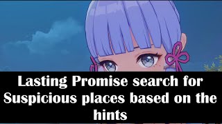 search for Suspicious places based on the hints Genshin impact Lasting Promise Quest [upl. by Wilda]