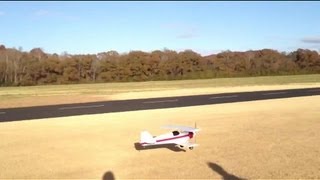 Great Planes Super Aeromaster Electric Conversion Maiden Flight [upl. by Hnirt773]