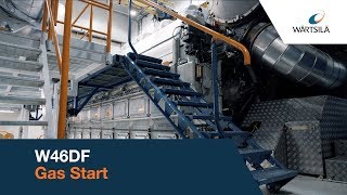 Smokeless gas start with the Wartsila 46DF engine  Wärtsilä [upl. by Niklaus]