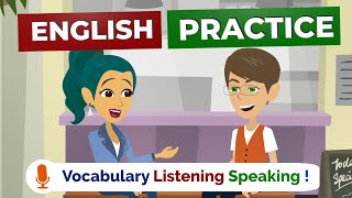 English Speaking Practice Easy Way  American English Conversation Practice [upl. by Eiramllij]