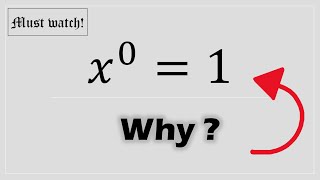 x⁰  1 Proof [upl. by Moriarty]