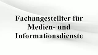 Fachangestellter für Medien und Informationsdienste [upl. by Ydennek416]