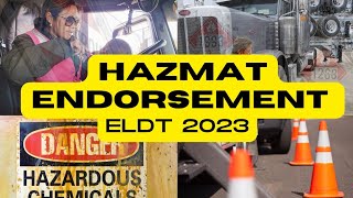 Online Hazmat Endorsement Walk Through With Me with ELDT [upl. by Ira]