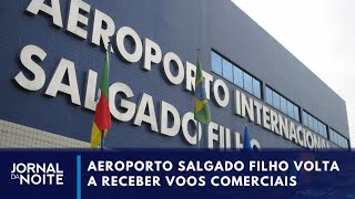 Aeroporto de Porto Alegre volta a receber voos comerciais I Jornal da Noite [upl. by Lorne]