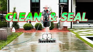 How To 625 Per Hour Concrete Cleaning and Sealing Job Same Day [upl. by Byrle266]