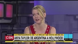 Entrevista a Anya Taylor de Argentina a Hollywood [upl. by Tadeo]