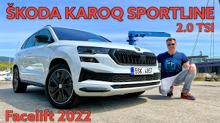 Skoda Karoq Sportline 20 TSI 4x4 Facelift für den SUVBestseller Erster Test  Review  2022 [upl. by Asuncion214]