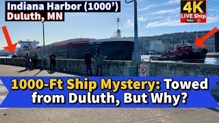 ⚓️1000Ft Ship Mystery Towed from Duluth But Why [upl. by Sonaj410]