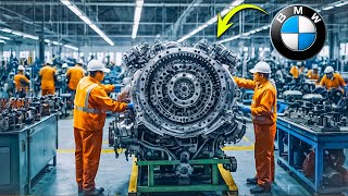 How CAR ENGINE Is Made Assembling And Starting [upl. by Ecnarf133]