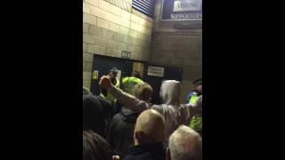 Arsenal away fans vs spurs fans outside white hart lane kicking off [upl. by Shotton13]