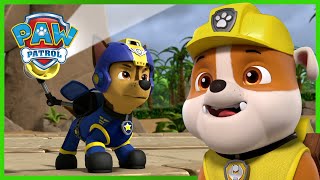 Over 1 Hour of Chase and Rubble Rescue Episodes  PAW Patrol  Cartoons for Kids Compilation [upl. by Enyr]