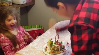 Kid Temper Tantrum Destroys Little Sisters Gingerbread House Cus Hers Was Better  Original  🤣😱 [upl. by Airretnahs]