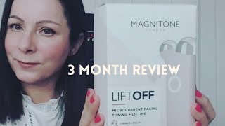 Magnitone liftoff off Microcurrent facial toning amp lifting 3 month review Over 40s [upl. by Ogram306]