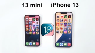 iOS 18  iPhone 13 mini vs iPhone 13 Speed Test Comparison [upl. by Mllly123]