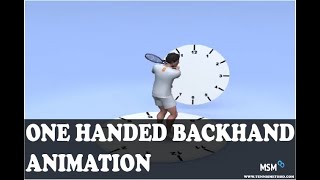 One Handed Backhand Animation [upl. by Laehcym]