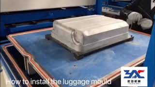 How is a Luggage Production Yeshine Vacuum Molding Machine Working ProcessSuitcase Making Machine [upl. by Auop]