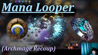 Mana Looper Archmage Recoup Elementalist Build Path of Exile 324 [upl. by Lody]