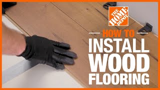 How to Install Hardwood Flooring  The Home Depot [upl. by Noiramed95]