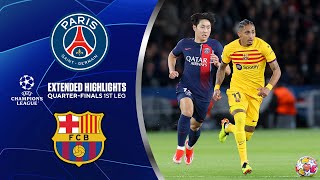 PSG vs Barcelona Extended Highlights  UCL QuarterFinals 1st Leg  CBS Sports Golazo [upl. by Earesed]