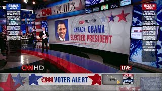 Election Night 2008 CNN HD p1  Obama Wins McCain Concedes [upl. by Sekyere390]