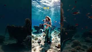 Mermaid Let’s take a look at the underwater world Beautiful moments underwater Mermaid [upl. by Adlig]