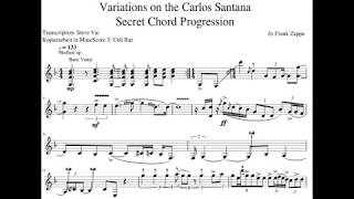 IRCAM Plays Zappas Variations on the Santana Chord Progression Unpluged [upl. by Tiler]