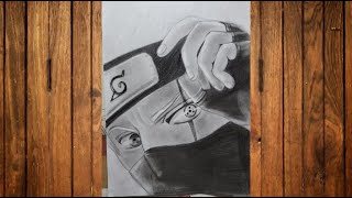 Kakashi Hatake drawing step by step  How to Draw Anime [upl. by Ynattyrb]