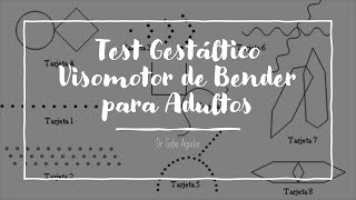 Test Gestáltico Visomotor de Bender para Adultos [upl. by Ogilvy]