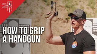 HOW TO GRIP A HANDGUN  TRAVIS HALEY [upl. by Natfa]