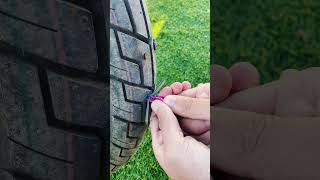 The effect of tire repair is immediate puncturerepair tirerepair [upl. by Liv]