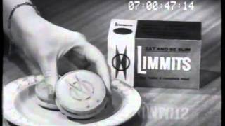 Limmits weight loss biscuits 1962 TV commercial [upl. by Ogait]