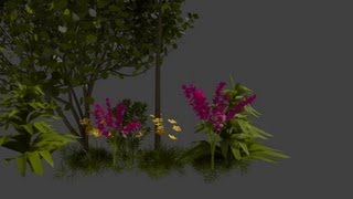 Blender 26x Tropical Terrain  04  Flowers [upl. by Aehsa]