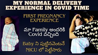 1st Normal Delivery Experience  Natural labour First Time momCovid time లో Face చేసిన Problems [upl. by Ydissahc]