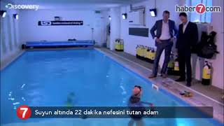 En uzun nefes tutma rekoru tam 22 dakikaAtlantisten gelen adam [upl. by Arthur972]