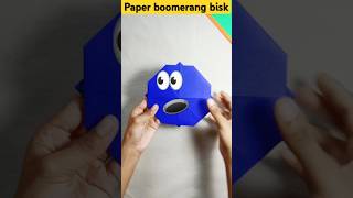 How to make paper frisbee 😁shorts craft [upl. by Metzgar]