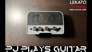 Lekato JA02 2Channel Mini Guitar Amp Demo and Review [upl. by Billi]