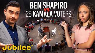 1 Republican vs 25 Kamala Harris Voters Feat Ben Shapiro  Surrounded [upl. by Haimaj]