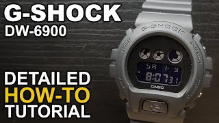 Gshock DW6900  Detailed HowTo tutorial on module 3230 [upl. by Resneps]